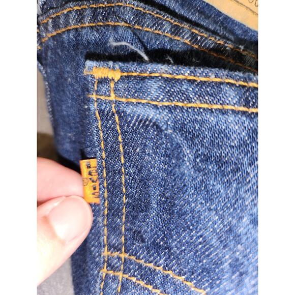 LEVI STRAUSS Vtg USA Orange Tab 509 Jeans Mens Tag 36 x 33 Fits 34 x 33 Straight - Picture 8 of 12